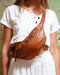 Beholder Cali Saddle Tan Leather Sling Bag