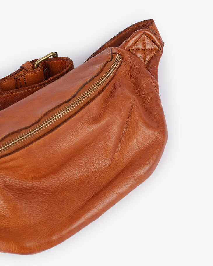 Beholder Cali Saddle Tan Leather Sling Bag