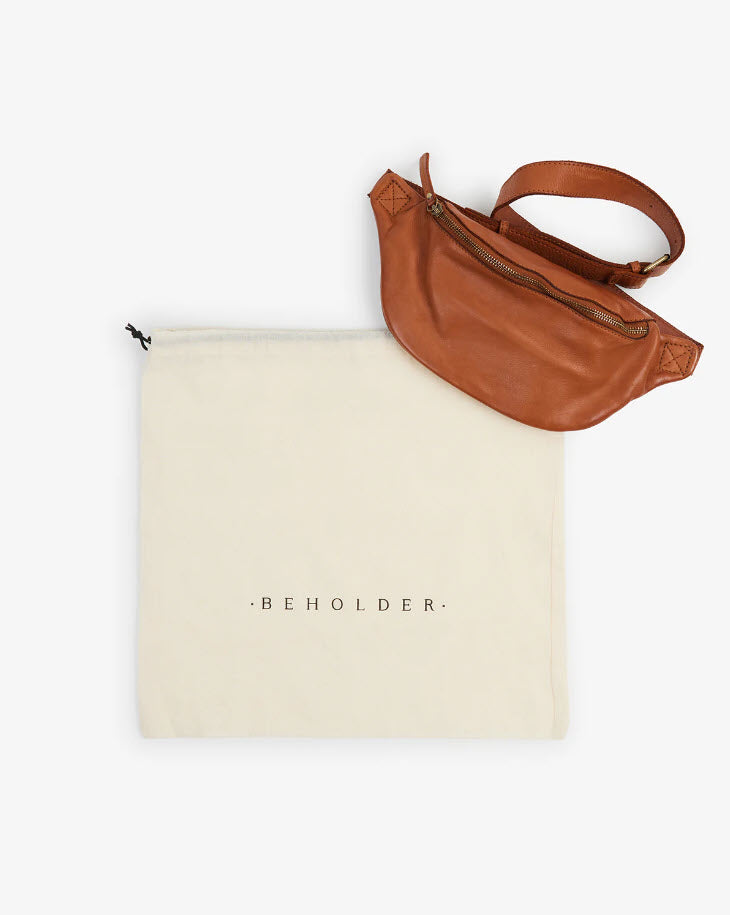 Beholder Cali Saddle Tan Leather Sling Bag