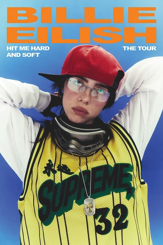Billie Eilish Hit Me Hard And Soft Tour Poster