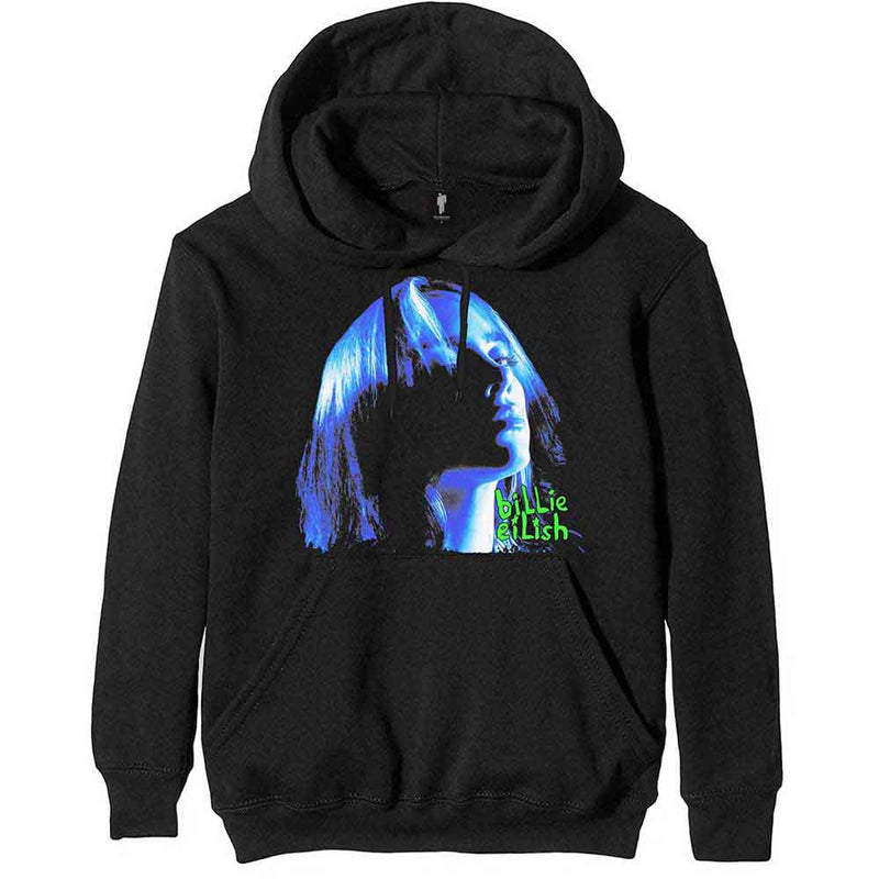 Billie Eilish Neon Shadow Blue Unisex Pullover Hoodie