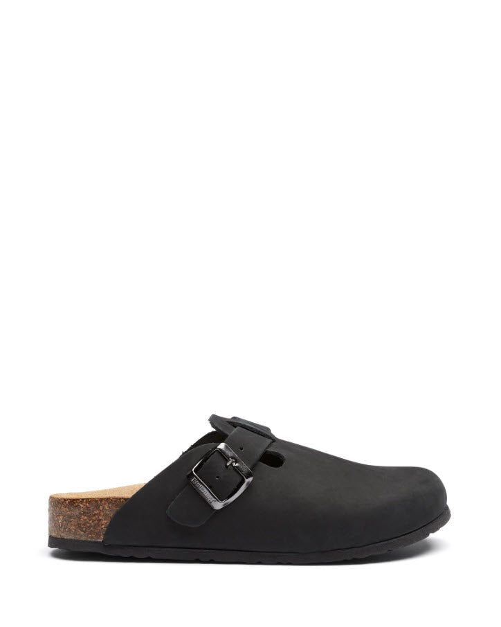 BioNatura Totti Oiled Black Leather Clog