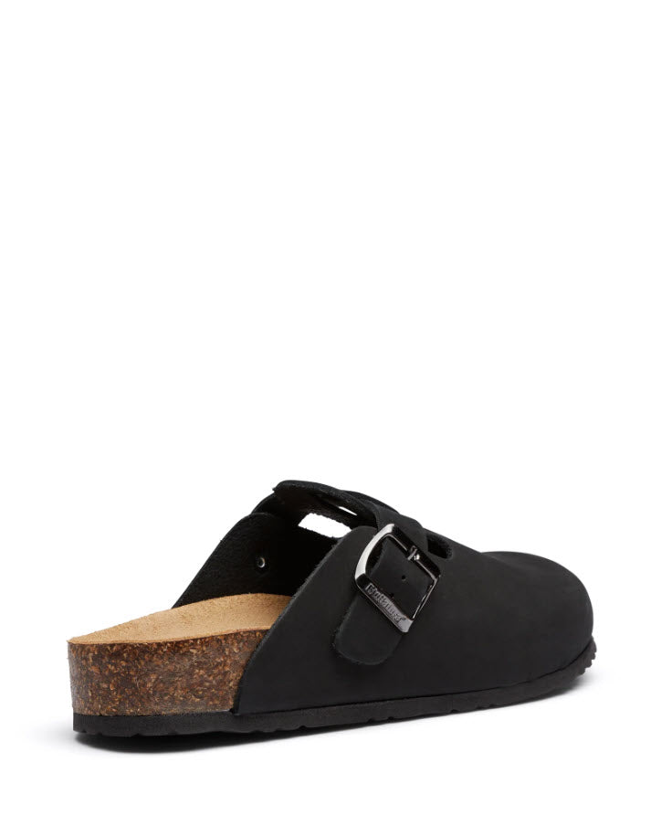 BioNatura Totti Oiled Black Leather Clog