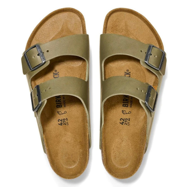 Birkenstock Arizona Natural Leather Faded Khaki