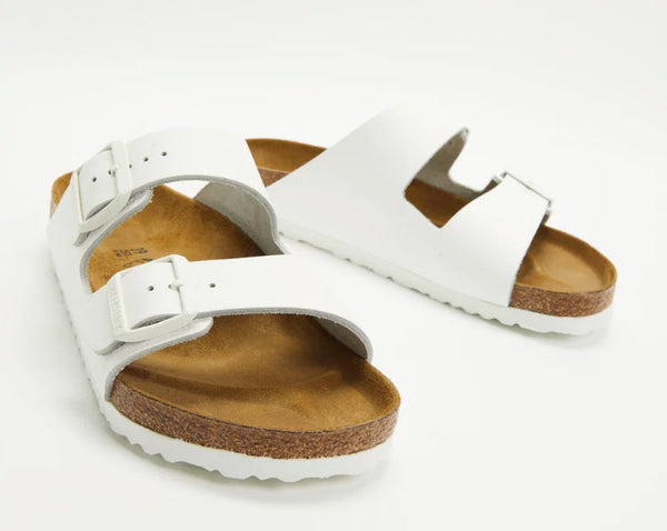 Birkenstock Arizona White Natural Leather