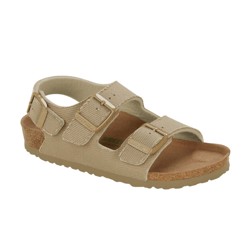 Birkenstock - Kids Milano Vegan Faded Khaki Canvas