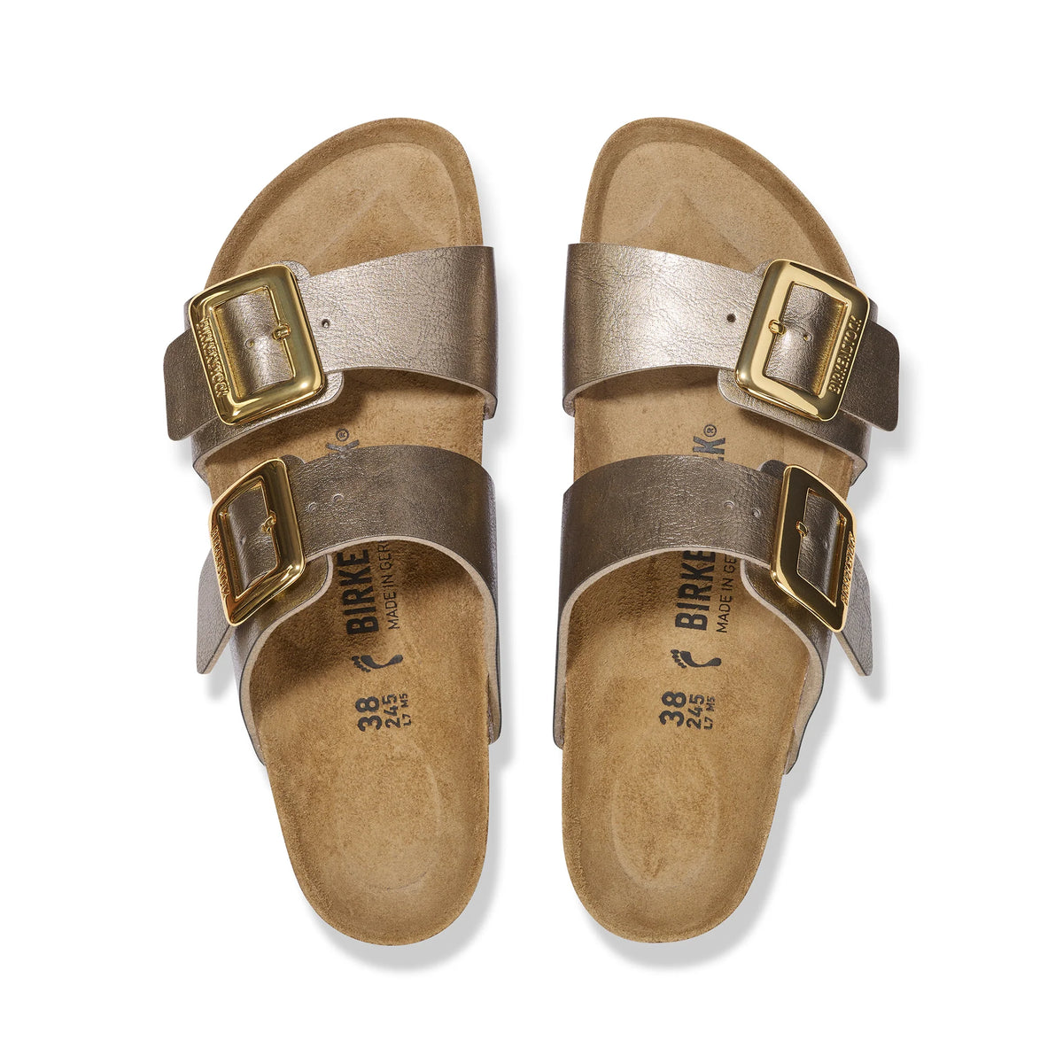 Birkenstock Sydney Cushion Buckle Graceful Taupe Birko-Flor