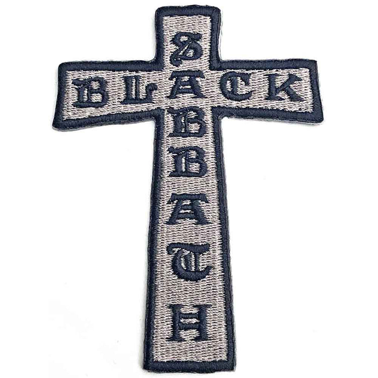 Black Sabbath Cross Woven Patch