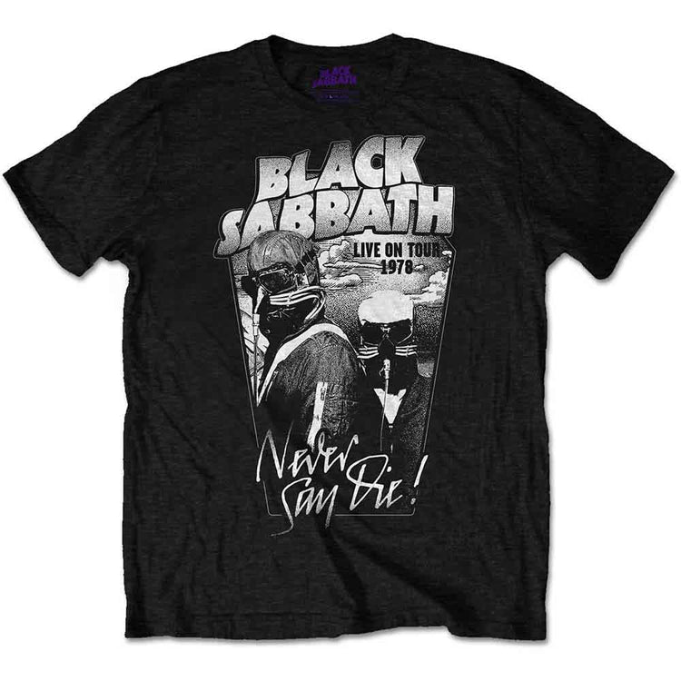 Black Sabbath Never Say Die Grey Tone Unisex T-Shirt