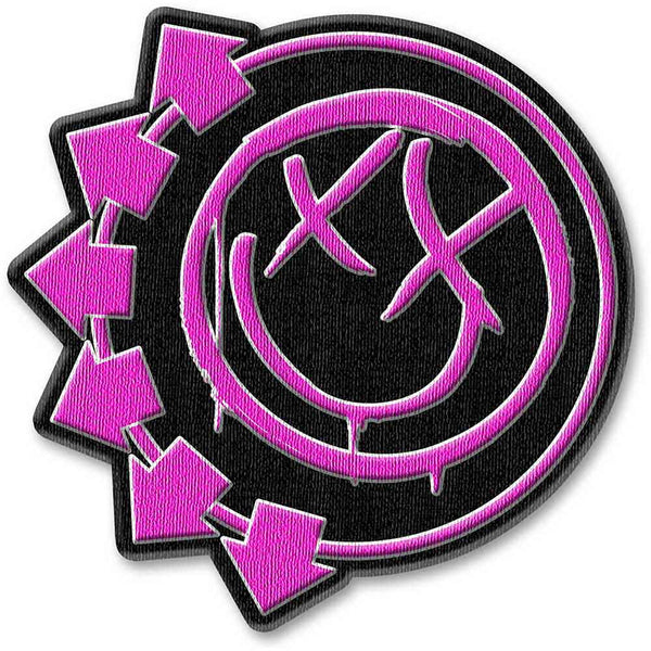 Bllink-182 Pink Neon Six Arrow Smile Patch BLINKPAT01