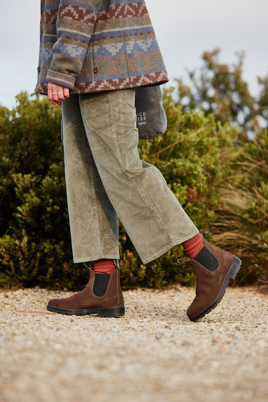 Blundstone 2410 Brown Premium Suede Leather Chelsea Boot