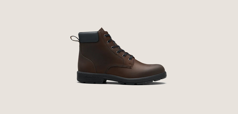 Blundstone 2428 Brown Premium Leather Lace Up Boot