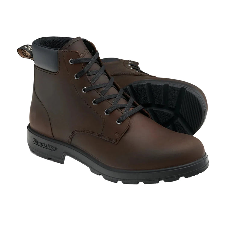 Blundstone 2428 Brown Premium Leather Lace Up Boot
