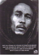 Bob Marley words Poster