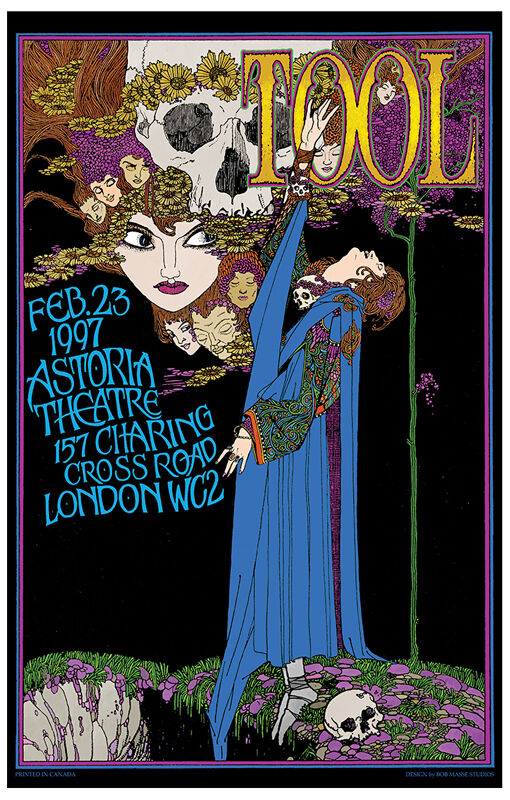 Bob Masse – Tool Astoria London 1997 Tour Poster Art Print