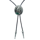 Bolo Tie - Vintage Western Shout Wolf Oval Bolo Tie Wedding Leather Necklace