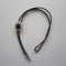 Bolo Tie Vintage Silver Plated Black Obsidian Stone Oval