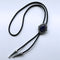 Bolo Tie - Vintage Silver Nature Amethyst Stone Magic Mirror Bolo Tie-