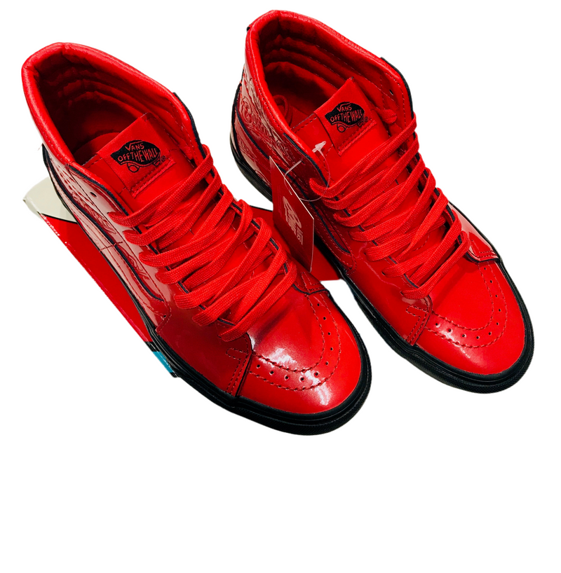 Bowie Vans Skate Hi Platform 2 Ziggy Stardust Red