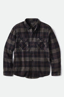 Brixton Bowery Flannel Black Charcoal