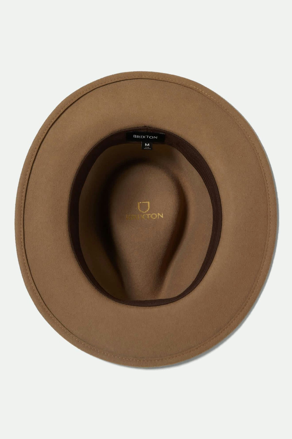 Brixton Messer Packable Fedora Khaki Khaki