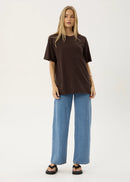 Afends Slay Oversized Tee Coffee