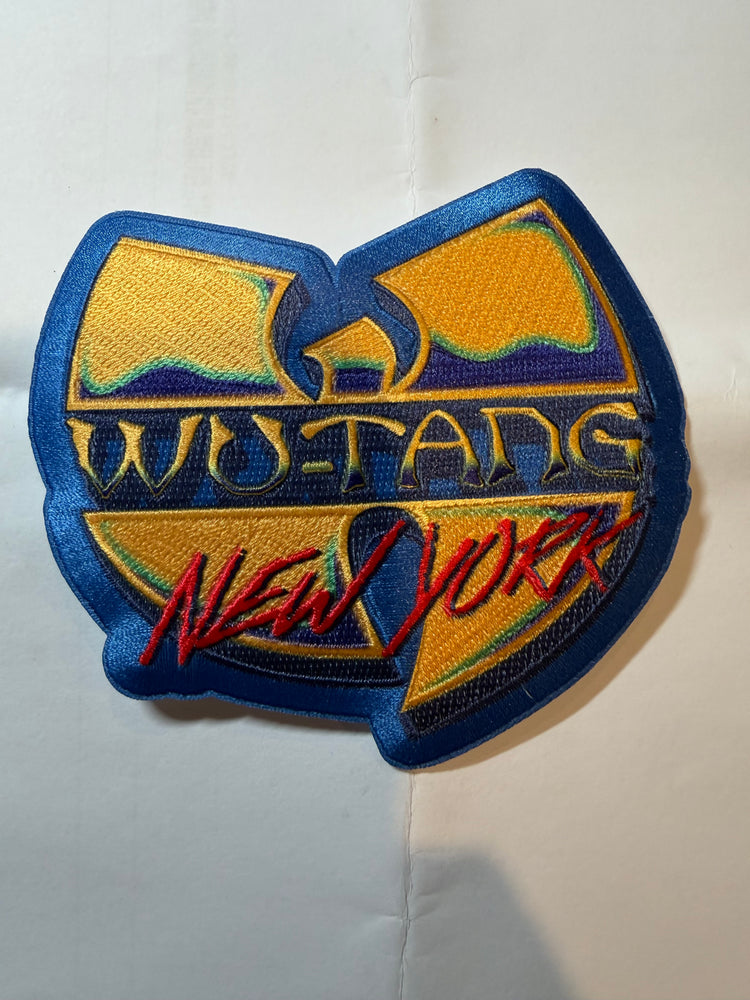 Wu-Tang Clan Woven Patch New York Logo Blue