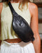 Beholder Cali Black Leather Sling Bag