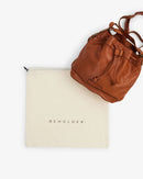 Beholder Lila Saddle Tan Leather Bucket bag