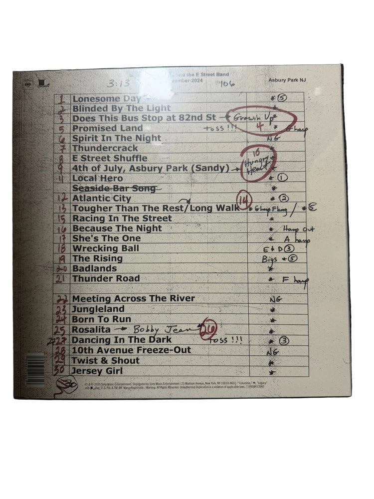 Bruce Springsteen Live From Asbury Park 2024 RSD 5LP  Box Set