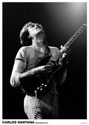 Carlos Santana Amsterdam 1972 Poster