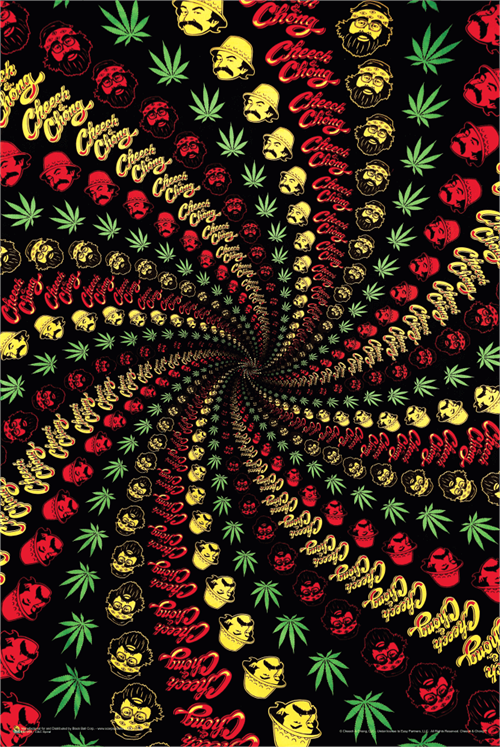 Cheech and Chong Spiral Poster