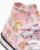 Chuck Taylor All Star 1V Rainbows Junior High Top Pink Foam