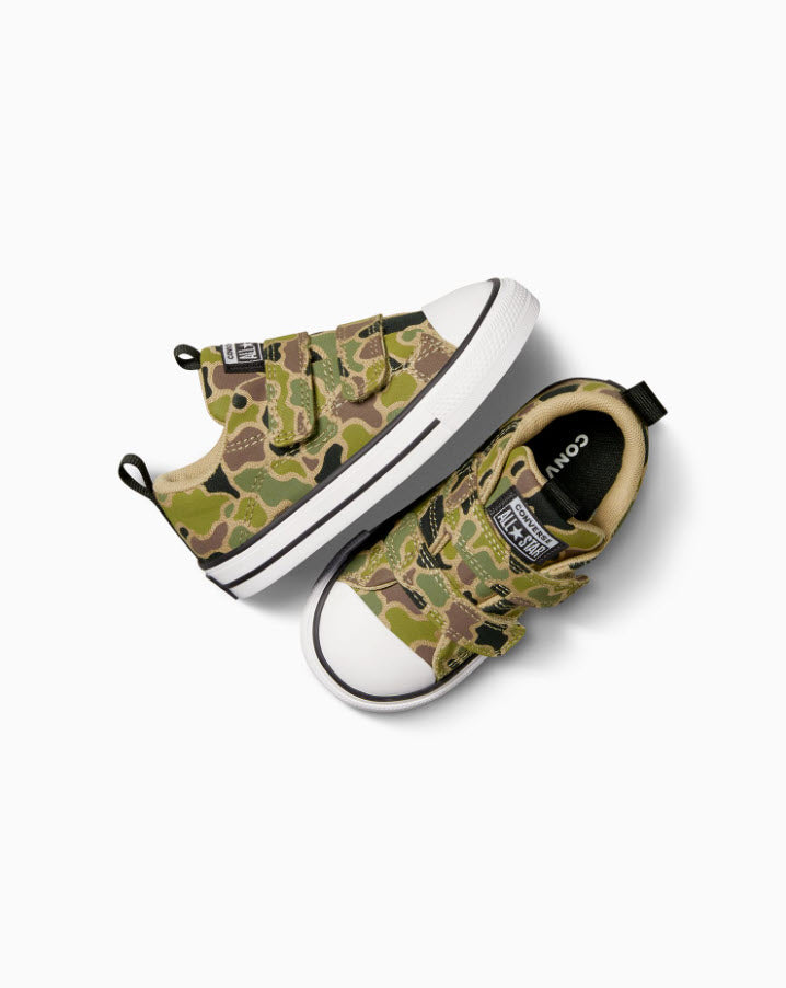 Converse Infants Ox Rave 2V Nomad Khaki Camo Velcro