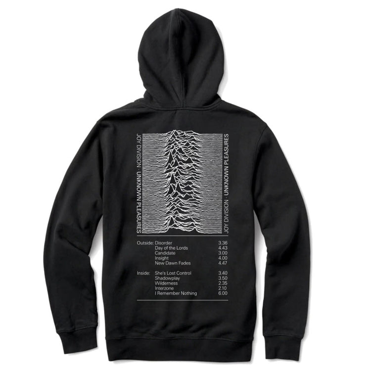 Color Bars X Joy Division Unknown Pleasures Hoodie - Black