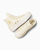 Converse CTAS Lift Hi Egret Gold Luxe Leather