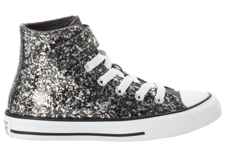 Converse CTAS Youth 1V Hi Glitter Dark Matter
