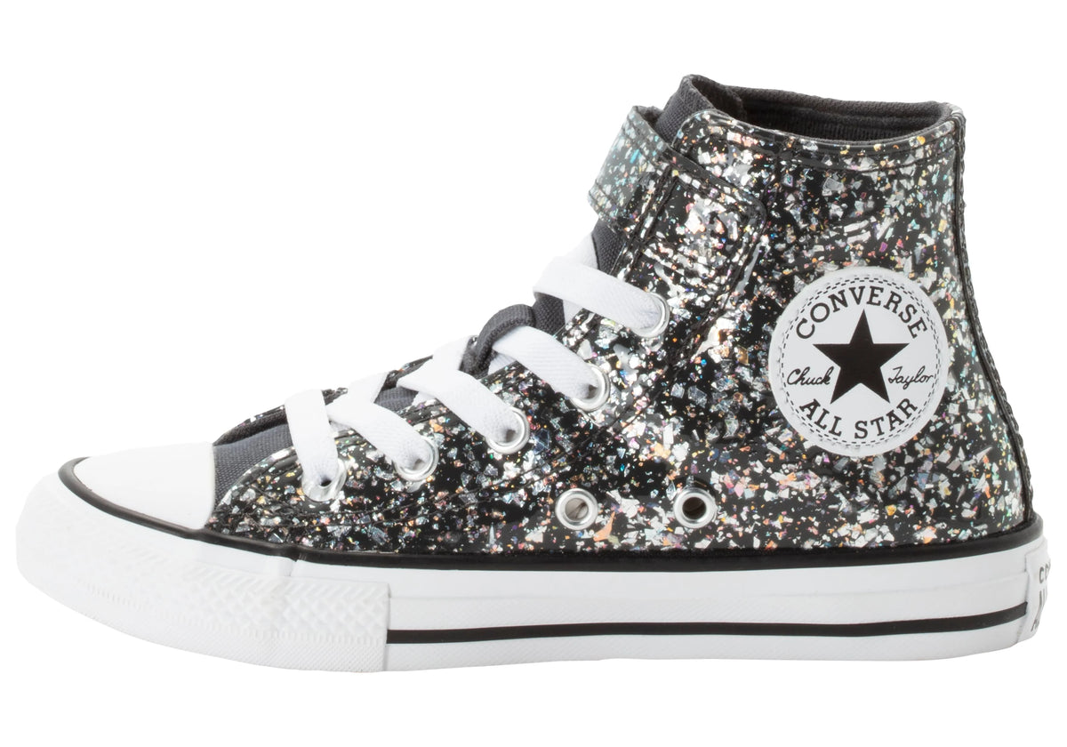 Converse CTAS Youth 1V Hi Glitter Dark Matter