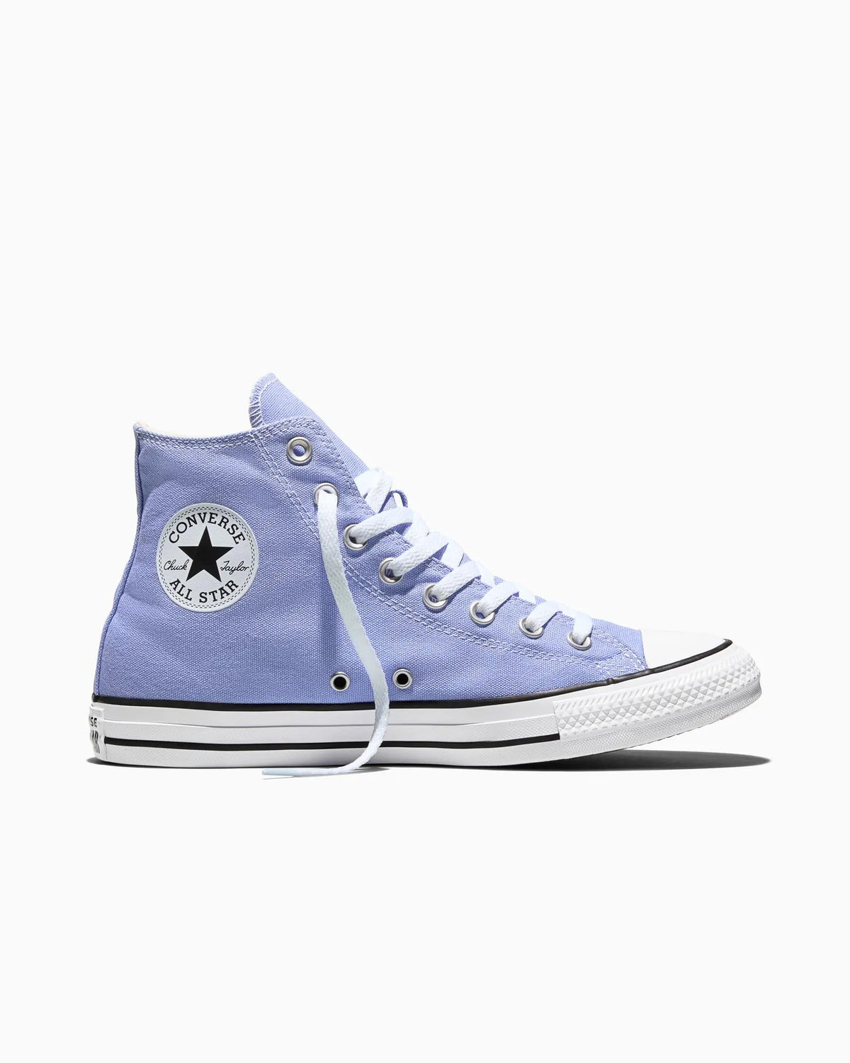 Light blue Converse All Star high-top sneaker on a white background