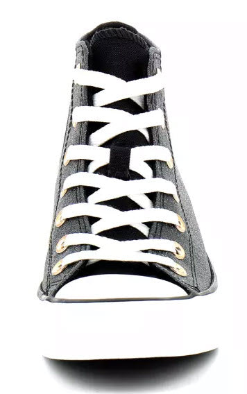 Converse Hi Black Glitter White Copper A04182C