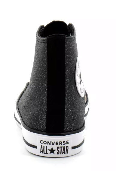 Converse Hi Black Glitter White Copper A04182C