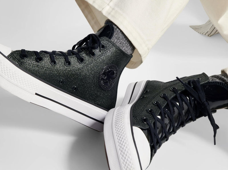 Converse Lift Hi Black Glitter A05436C – Famous Rock Shop
