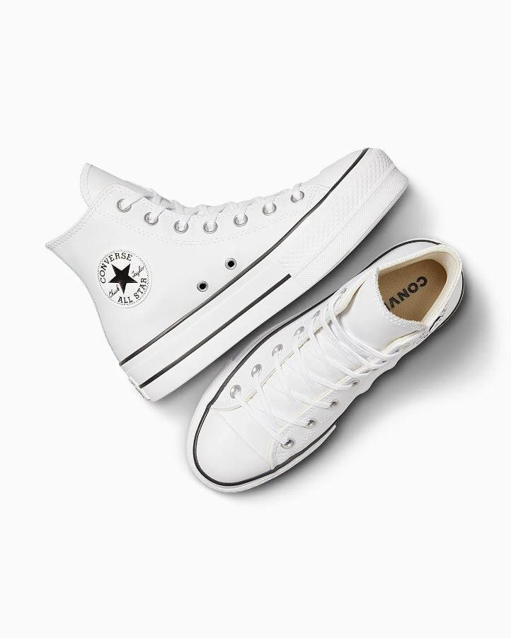Converse Lift Leather Hi White Platform 561676C
