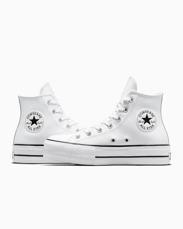 Converse Lift Leather Hi White Platform 561676C