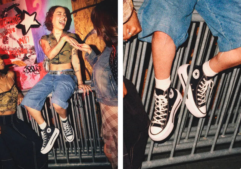 Converse Chuck Taylor All Star Lift Double Stack High Top Black