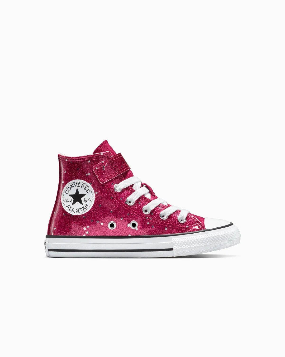 Pink Converse All Star high-top sneaker on a white background