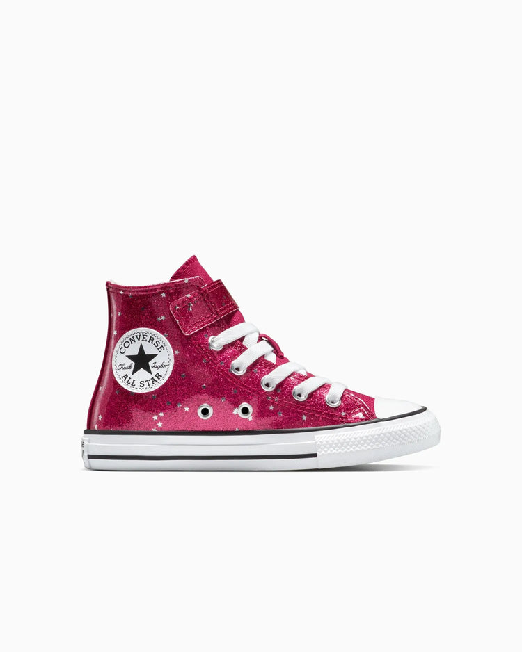 Pink Converse All Star high-top sneaker on a white background
