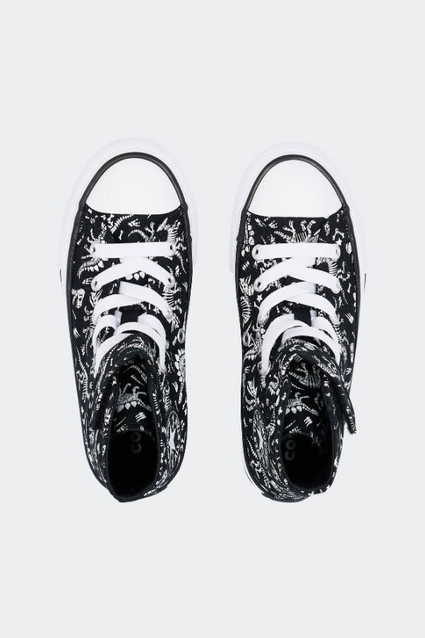 Converse Youth Hi Black White Dinos 1V A06122C