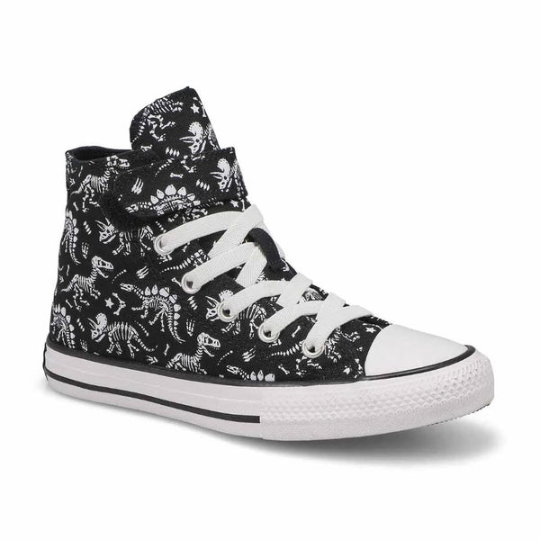 Converse Youth Hi Black White Dinos 1V A06122C