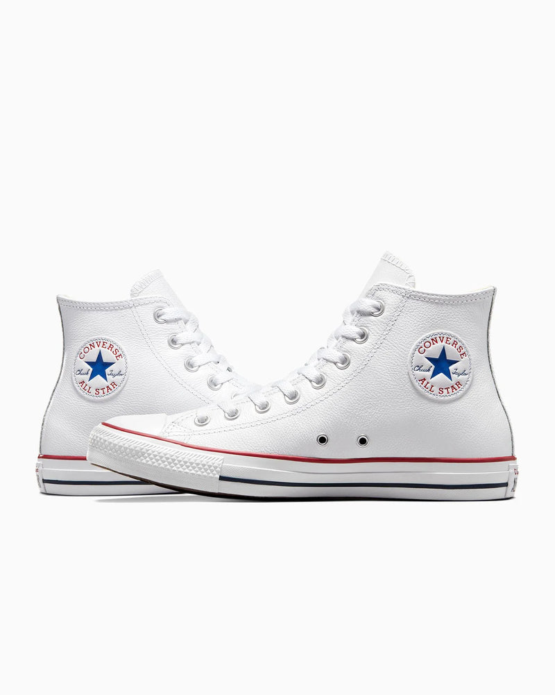 White Converse All Star high-top sneakers on a white background